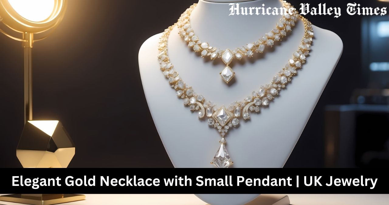 Elegant Gold Necklace with Small Pendant | UK Jewelry